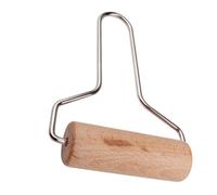 SWOOMEY Outil de Poterie Rouleau en Bois 14X8.5X2.8Cm Manche en Acier Inoxydable, pour Modeler L'Argile en Atelier de Céramique