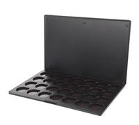 SWOOMEY Palette de Fards à Paupières Multi-grilles Résistante à L'usure en Plastique Noire Magnétique et Organisation Facile des Ombres à Paupières pour DIY Maquillage