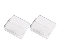 SWOOMEY Palette de Maquillage en Acrylique Léger 2pcs, Facile à Nettoyer, pour Nail Art, Se Glisse Parfaitement une Trousse de Maquillage