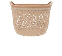 SWOOMEY Panier de Rangement Tressé Rustique Étanche Grande Capacité Multi-usages pour Salon Chambre et Salle de Bain Organisateur de Table Polyvalent