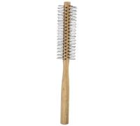 SWOOMEY Peigne à Rouleaux Bois Mini Poils Nylon Résistants, Brosse Ronde Coiffante pour Brushing et Boucles, Cheveux Fins, Usage Salon et Maison