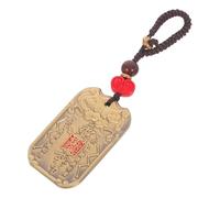 SWOOMEY Pendentif Porte-clés Taisui en Cuivre Or de Style Chinois, Renforce les Liens Affectifs, pour Voiture et Bureau, Présent du Nouvel An Chinois