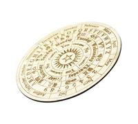 SWOOMEY Planche Divinatoire en Bois Sculpté Petit Format, Plaque Astrologique à Motifs Étoilés, Accessoire de Divination pour Décoration Intérieure et Jeux Ésotériques, Maison et Soirées