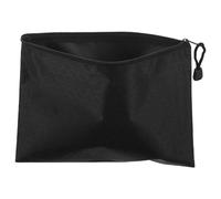 SWOOMEY Pochette à Documents Zippée en Toile Oxford Noire, Portable et Résistante, pour Enseignants et Étudiants, Format 18x24 Cm pour Fichiers et Stylos