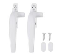 SWOOMEY Poignée de Verrouillage Moderne pour Fenêtres en Aluminium, Alliage Solide, Installation Stable, Lot de 2 Set de Set de Pcs, Poignée de Traction Blanche pour Fenêtres Sécurisées