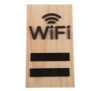 SWOOMEY Porte-Nom Hôtel Propre Message Wifi Inscriptible Zone De Pendaison De Crémaillère Bureau Code Info Effaçable Séchage & Pour Hall Effacer Affichage Maison Public Bois
