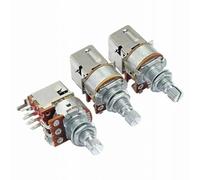 SWOOMEY Potentiomètre de Contrôle de Guitare Fonction Coil Splitting Push Pull B500k 3pcs en Métal Argenté Plusieurs styles pour Usage Solide et Accessoires Guitare Plusieurs styles