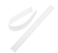 SWOOMEY Raclette Caoutchouc de Remplacement 25 CM Blanc Silicone 2 Pièces pour Nettoyage Vitres et Raclette Bain Usage