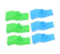 SWOOMEY Rallonges De Robinet Anti-éclaboussures Pour Lavabo Bébé, Lot De 6 Pièces Bleu Et Vert, Prolongateur De Bec D’évier Flexible, Compatible Robinet Standard, Salle De Bain Et Voyage