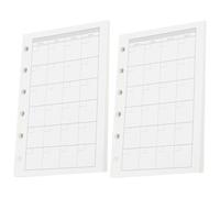 SWOOMEY Recharge Papier A7 Perforé pour Classeur Scrapbooking, 2 Sets de 45 Feuilles, Papier Blanc Résistant à Surface Lisse, pour Écrire des Journaux et Prendre des Notes