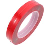 SWOOMEY Ruban Adhésif Double Face Transparent Rouge en Acrylique, 2 Rouleaux Faciles à Transporter, sans Traces, pour Planche Nail Art et Création D’ongles Faux