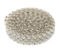 SWOOMEY Ruban Adhésif Perlé et Résistant à Haute Température en Résine Beige, Facile à Utiliser pour Décoration de Téléphone et Accessoires de Couture