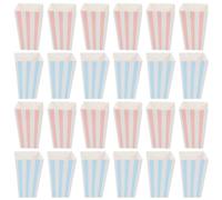 SWOOMEY Seaux à popcorn 24 pièces Boîtes en papier au design créatif pour popcorn et collations, idéales pour fêtes foraines et fêtes diverses