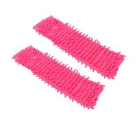 SWOOMEY Serpillière De Rechange Plate Rouge, Lot De 2 Chiffons Absorbants, Remplacement du Chiffon De Vadrouille Solide, Accessoires De Serpillière pour Nettoyage Maison Sol Fenêtres Coins