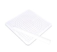 SWOOMEY Set d'Outils de Modelage d'Argile Acrylique Planche de Pression 7.24In et Rouleau pour Poterie, Accessoires pour Pâte Polymère et Atelier de Bricolage