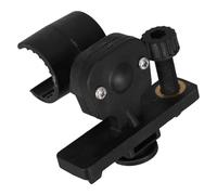 SWOOMEY Support de Lampe Frontale pour Casque de Pompier et Casque de Sécurité, Installation Rapide en Plastique Noir, Éclairage sans Utilisation des Mains pour Situations d'urgence