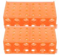 SWOOMEY Support de Tube à Centrifuger en Plastique Résistant Haute et Basse Température, Rack Multifonction 2pcs pour Tubes de 0,5ml à 50ml, pour Congélateur Couleur Couleur Aléatoire