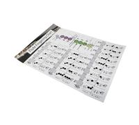SWOOMEY Tableau de Doigté de Flûte pour Débutants, Affiche D'accords de Musique sur Papier Enduit, Outil D'apprentissage Pratique pour Flûtistes Novices