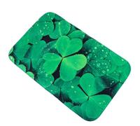 SWOOMEY Tapis de Sol Trèfle Saint-Patrick, Polyester Antidérapant | Absorbant et Doux, Motif Série Saint-patrick, pour Seuils et Sols Durs, Usage Maison ou Sortie