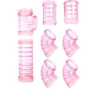 SWOOMEY Tubes de Connexion DIY pour Labyrinthe de Hamster et Cobaye, Tunnel Modulable en Plastique Facile à Nettoyer pour Cage à Rongeurs Petits Animaux