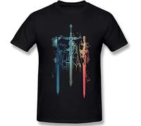 Sword Art Online- T-Shirt Men's Fashion Cotton Short Sleeve Tops Size XL