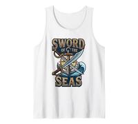 Sword of The Seas Ancre de Pirate Jolly Nautical Roger Débardeur