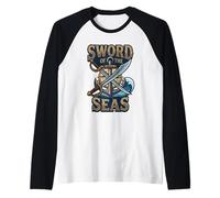 Sword of The Seas Ancre de Pirate Jolly Nautical Roger Manche Raglan