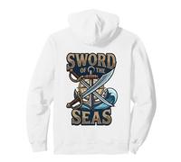Sword of The Seas Ancre de Pirate Jolly Nautical Roger Sweat à Capuche