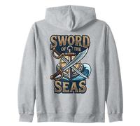 Sword of The Seas Ancre de Pirate Jolly Nautical Roger Sweat à Capuche