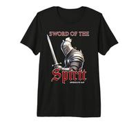 Sword of The Spirit - Christian Warrior Knight Graphic T-Shirt Haut de Gamme