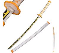 Sword Valley Anime Cosplay Épée en Bois, Épée Demon Slayer 104cm Épée en Bois -Agatsuma Zenitsu