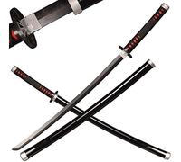 Sword Valley Anime Cosplay Épée en Bois, Épée Demon Slayer 104cm Épée en Bois - Kamado Tanjirou