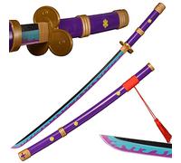Sword Valley Roronoa Zoro épée en Bois 104 cm, épée Cosplay Anime -Yama Enma Mauve