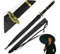 Swords and more One Piece - Parapluie 16K Premium - Grand parapluie Katana - Épée de samouraï - Résistant aux tempêtes - Avec long manche - Yubashiri