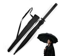 Swords and more Parapluie Katana Samouraï Japonais | Parapluie Sabre Anti-Vent Renforcé 16 Baleines | Manche Long Style Épée & Toile Pongee | Cadeau Original Homme & Cosplay