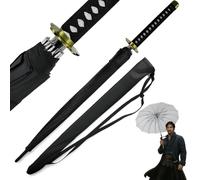 Swords and more Parapluie One Piece 16 K Premium Version Grand Katana Samouraï Épée Parapluie Anti-tempête avec manche long, 100 cm