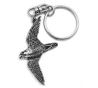 SWORLDesigns Porte-clés Faucon Pèlerin en étain avec Pochette Cadeau