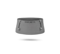 SWORTS Tube Run Belt I Sac de course sans couture avec fonction marathon et peu de poids (ceinture de course pour homme et femme), Pierre grise, S/M