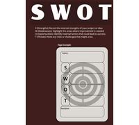 SWOT Analysis Notebook - 6x9 - 110 Pages for Strategic Planning and Decision-Making: Track Strengths, Weaknesses, Opportunities, and Threats with a Clear and Structured Layout