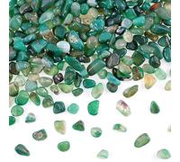 Swpeet 0,5 kg d'agate marine vert laiteux en vrac - Grande pierre précieuse écrasée de 0,9 à 1,3 cm - Copeaux de cristal naturel écrasé - Parfait pour la fabrication de bijoux et