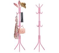 Swpeet 1 pièce 68 "cintre, stand de chapeau indépendant, cintre, kit de cintre en métal contenant 11 crochets, 2 tubes, 22 Manchons, 22 vis, 22 ENTRETOISES, 1 bouchon de tube, 1 clé hexagonale