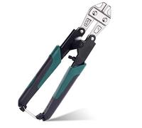 Swpeet 1 pince coupe-boulons robuste de 20,3 cm, pince à briser les fils avec poignées ergonomiques antidérapantes en caoutchouc noir-vert, coupe-verrou pour couper le verrou de chaîne, les câbles et