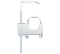 Swpeet 1 pince d'échappement universelle de 7,6 cm avec suspension, robuste et universel pour tuyau d'échappement de voiture et camion de 7,6 cm (2 Pouces)