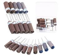 Swpeet 10 Pcs tambours de ponçage manches Kit, 180-2500 Grit ponçage tête de ponçage bâton, rouleaux de cartouche abrasifs, outil de ponçage à rouleau bâton de polissage, outil de polissage du bois