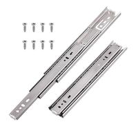 Swpeet 10 pièces 10 pouces pleine extension sans bruit roulement à billes tiroir coulissant avec vis, capacité de charge de 100 LB Heavy Duty Lock tiroir coulissant rail de montage latéral
