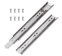 Swpeet 10 pièces 300mm pleine extension sans bruit roulement à billes tiroir coulissant avec vis, capacité de charge de 100 LB Heavy Duty Lock tiroir coulissant rail de montage latéral