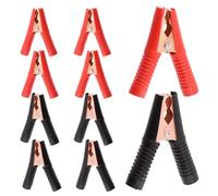 Swpeet 10pcs 100A auto batterie test Crocodile Clip Clip, électrique durable Crocodile robuste clip pour charger camion batterie électrique test clip plomb sonde Crocodile clip