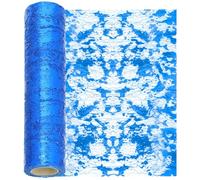 Swpeet 11x354 Pouces Royal Blue Paillettes Glitter Table Runner, Glitter Foil Métallique Mince Maille Décor Rolls, Paillettes Glitter Foil Métallique Mince Maille, Centerpieces Décorations pour