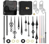 Swpeet 25Pcs 20 mm/0.79 inch Silent sans Batterie Kit de mécanisme d’Horloge à Quartz Comprenant des pièces de réparation de Mouvement d’Horloge et des pièces d’Horloge d’Aiguilles Pratiques