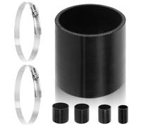 Swpeet 3 pièces 3 pouces - 76mm 4 couches renforcé droite silicone tube avec 72-95mm 304 en acier inoxydable t - boulon tuyau clip Kit voiture silicone tube pour Turbo admission Intercooler
